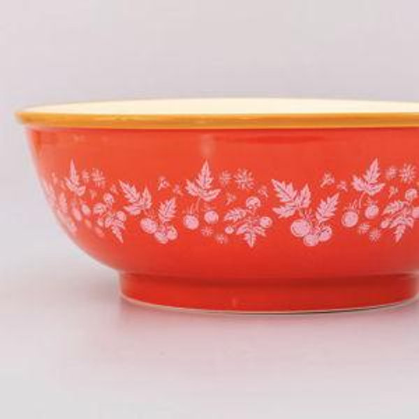 Large Ceramic Serving Bowl - Garden
