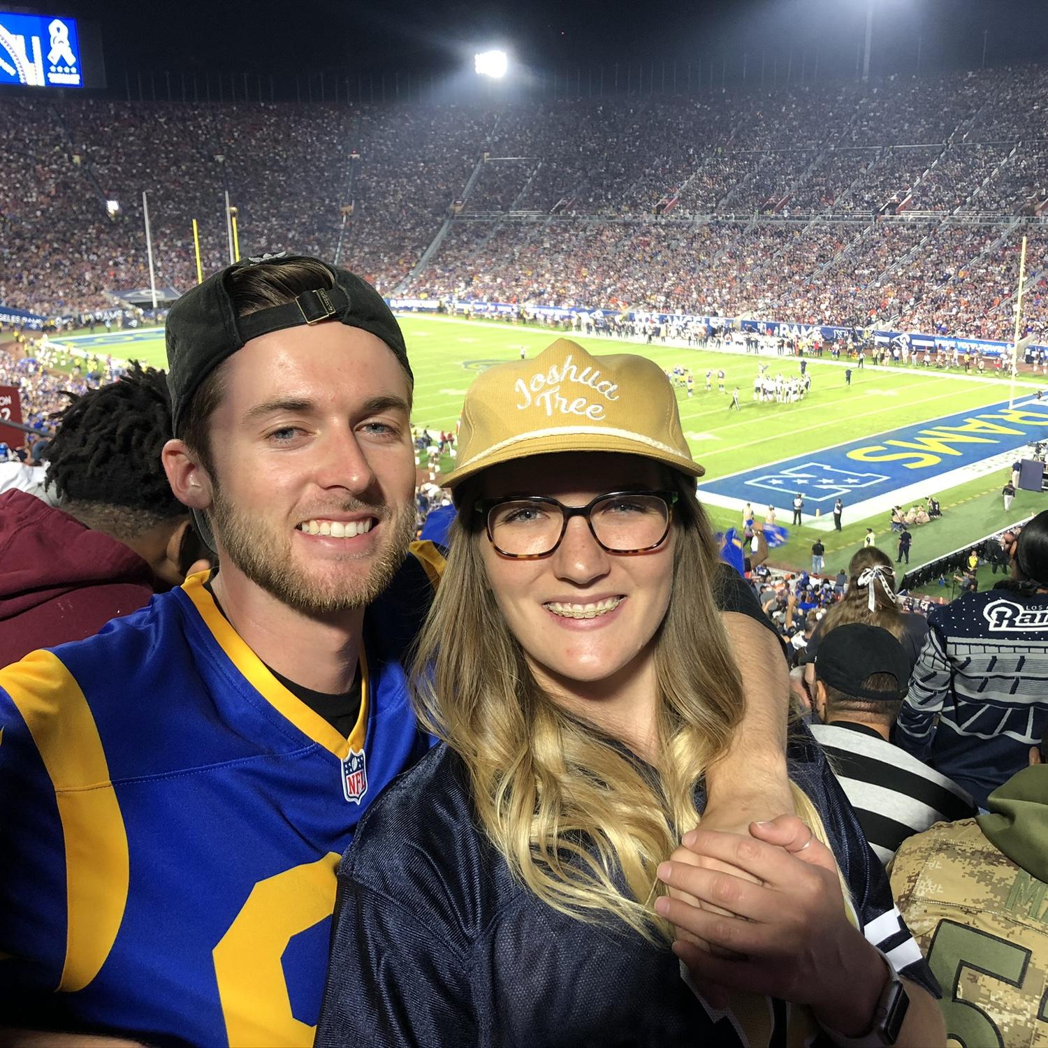 Our first Rams game 2019