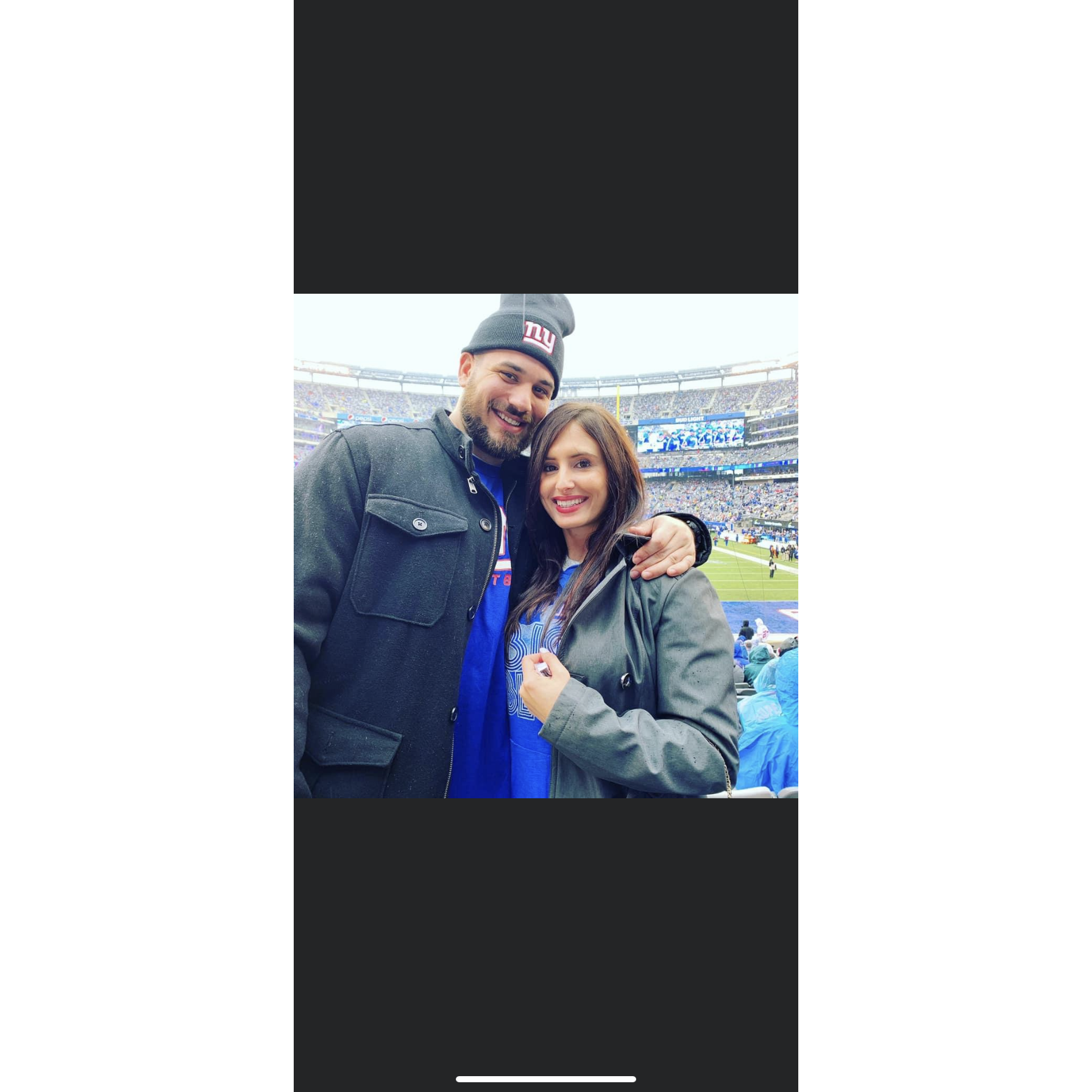 New York Giants game together.