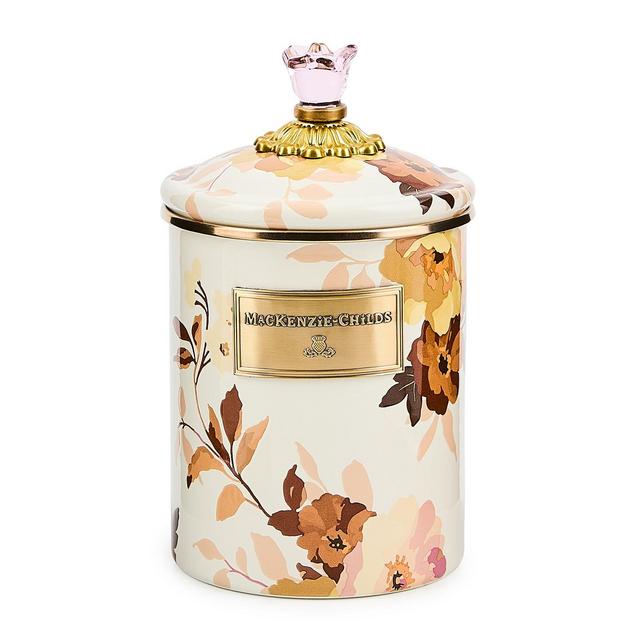 MacKenzie-Childs Wild Rose Medium Canister
