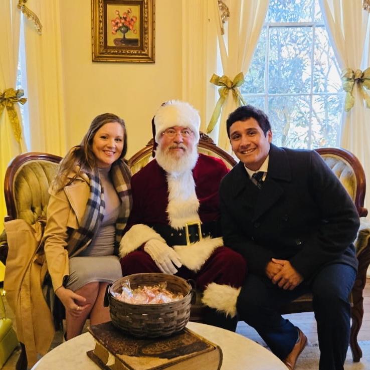 Our first picture with Santaaaaa!