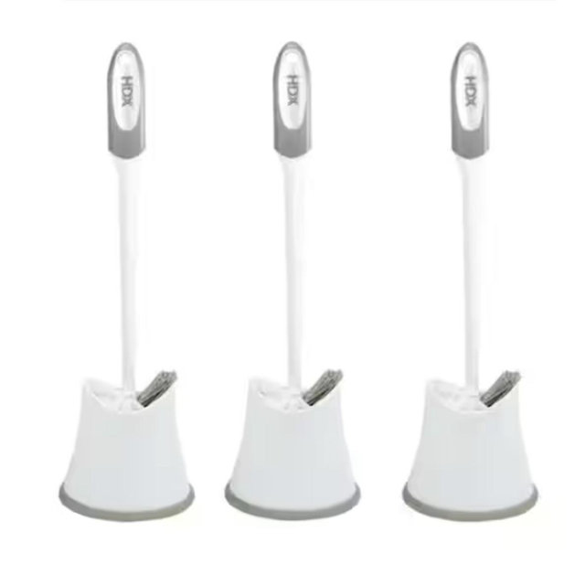 HDX Toilet Brush and Holder 3-Pack HDXBRSCD3