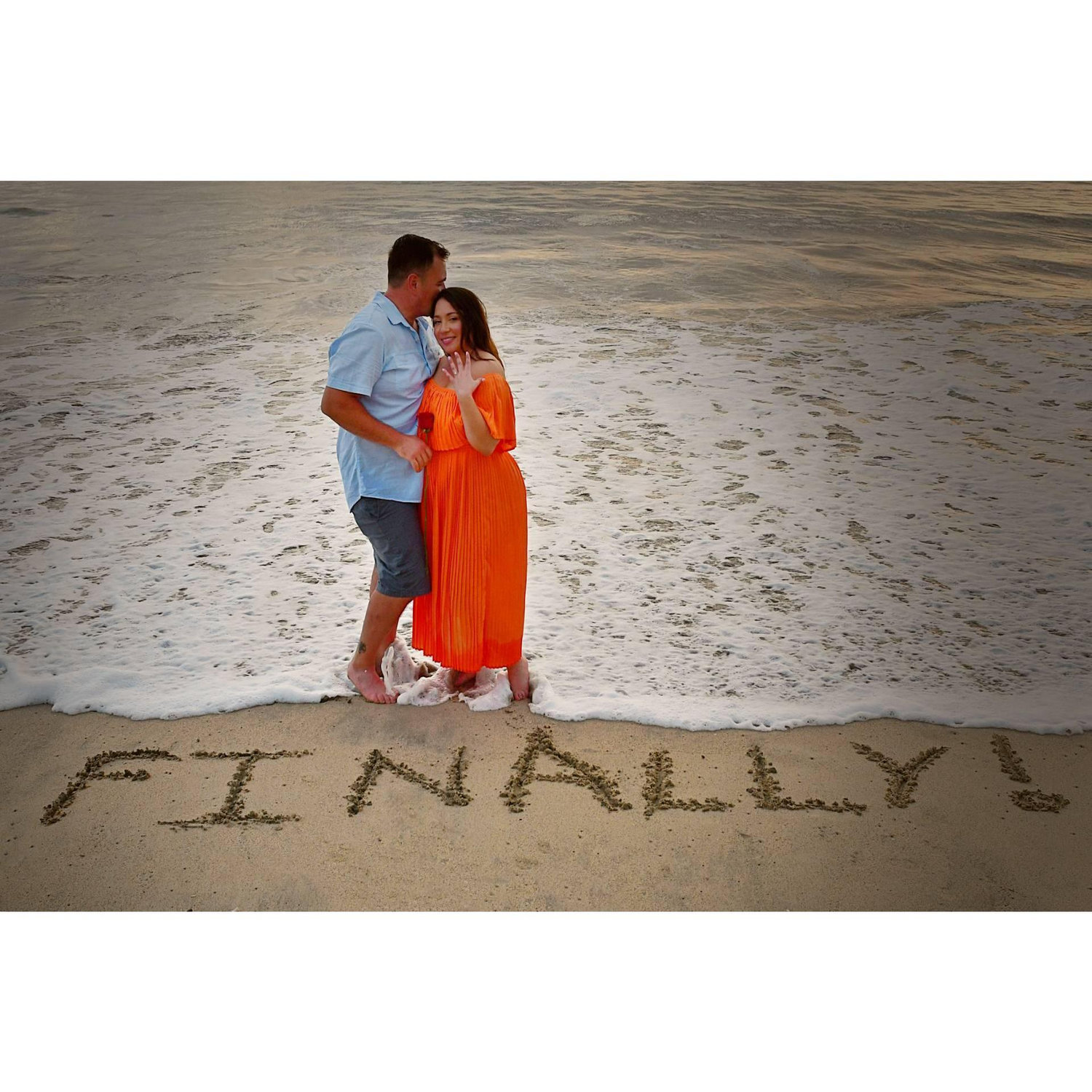 He asked and she said "FINALLY"
