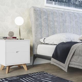 Modern 2-Drawer Glenmore Nightstand