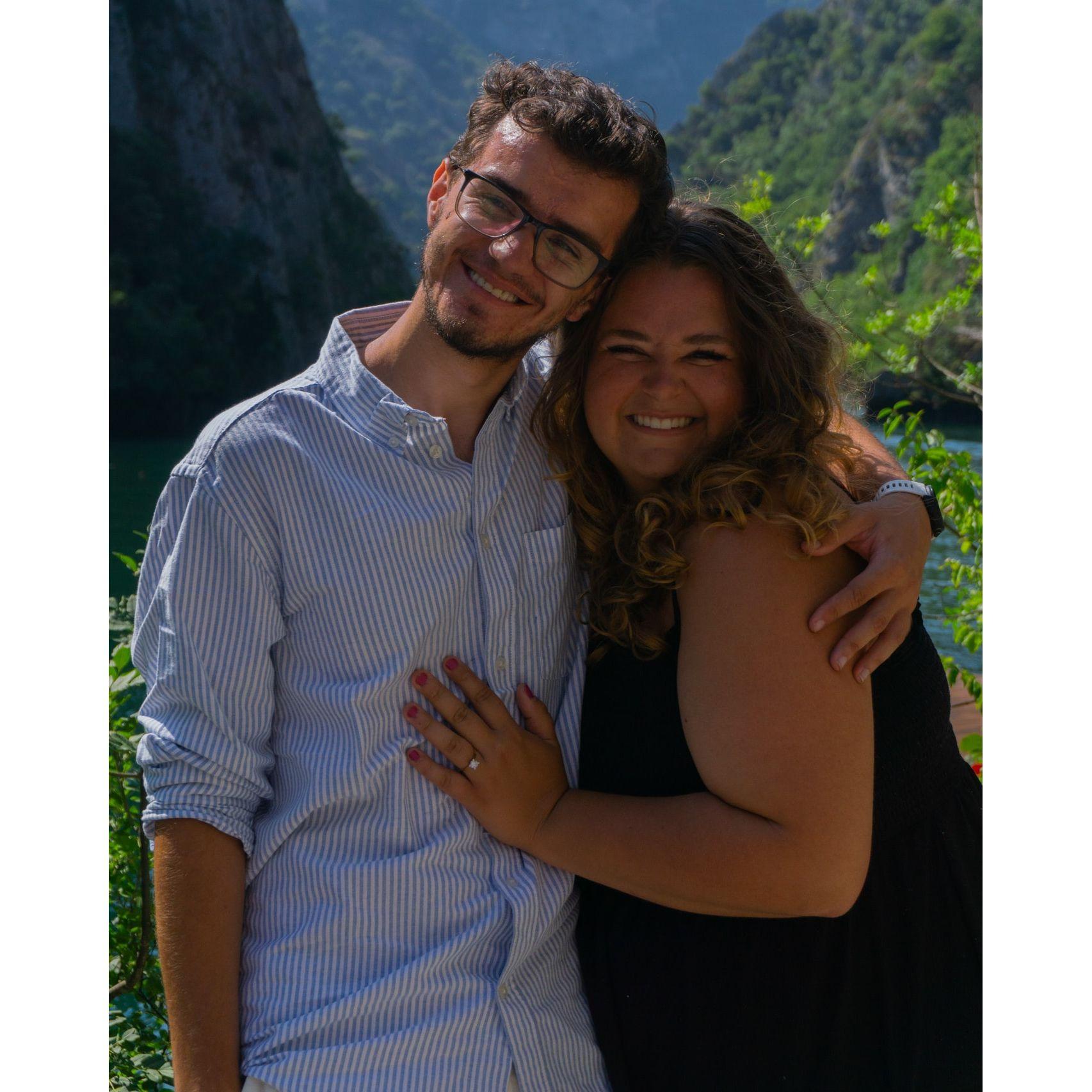 Right after she said "Yes"!