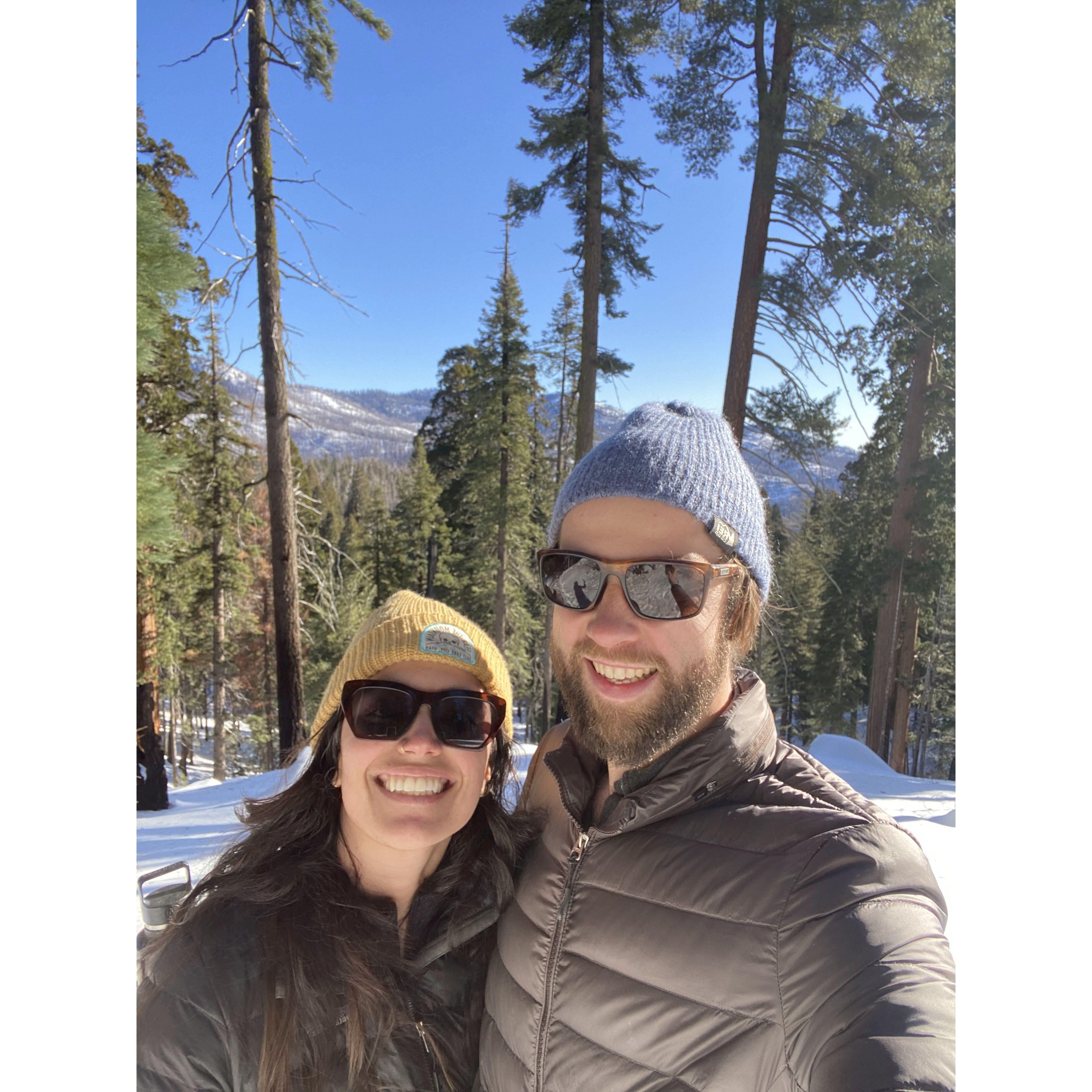 Traveling in Sequoia National Park