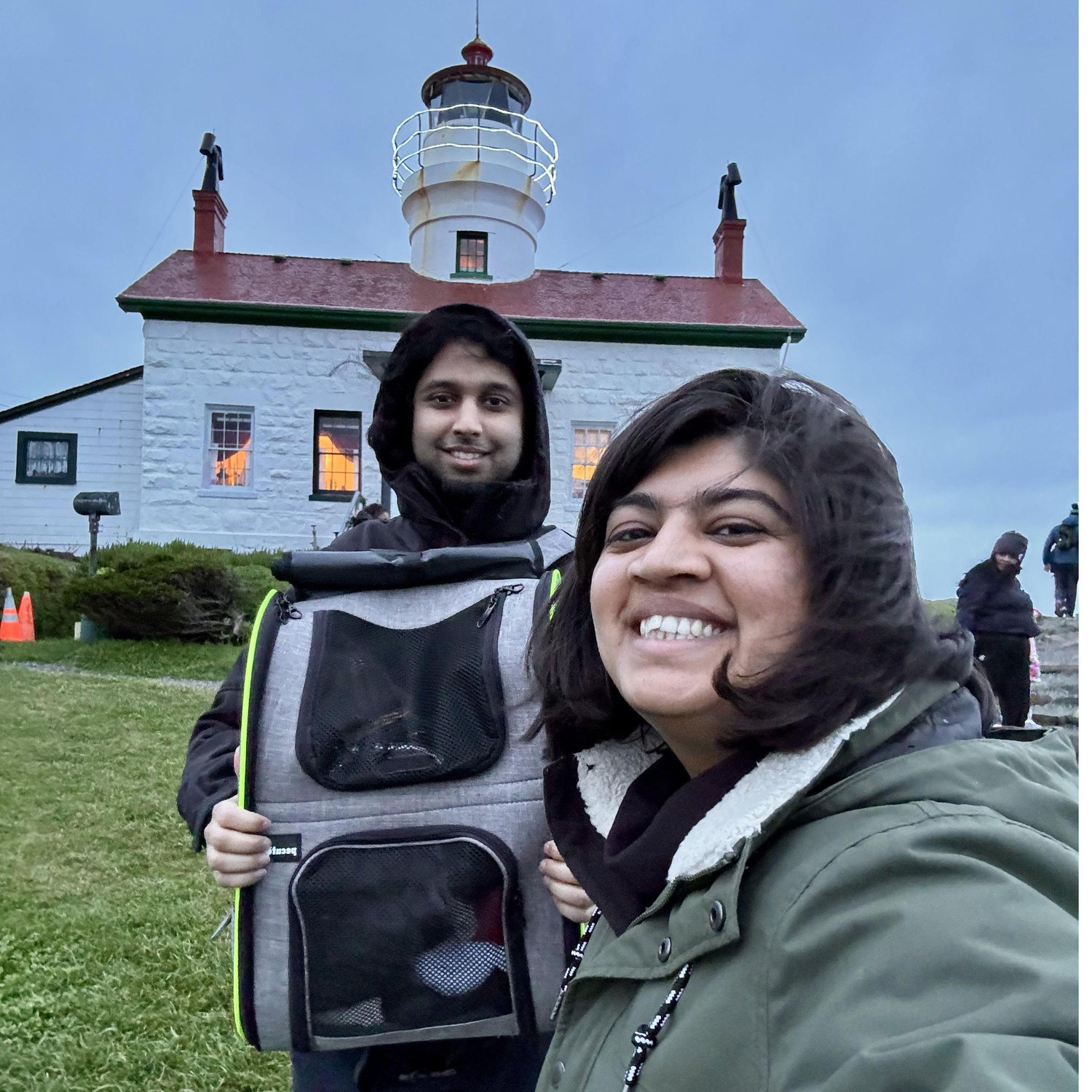 first road trip with catto + first catto to ever be inside this lighthouse!