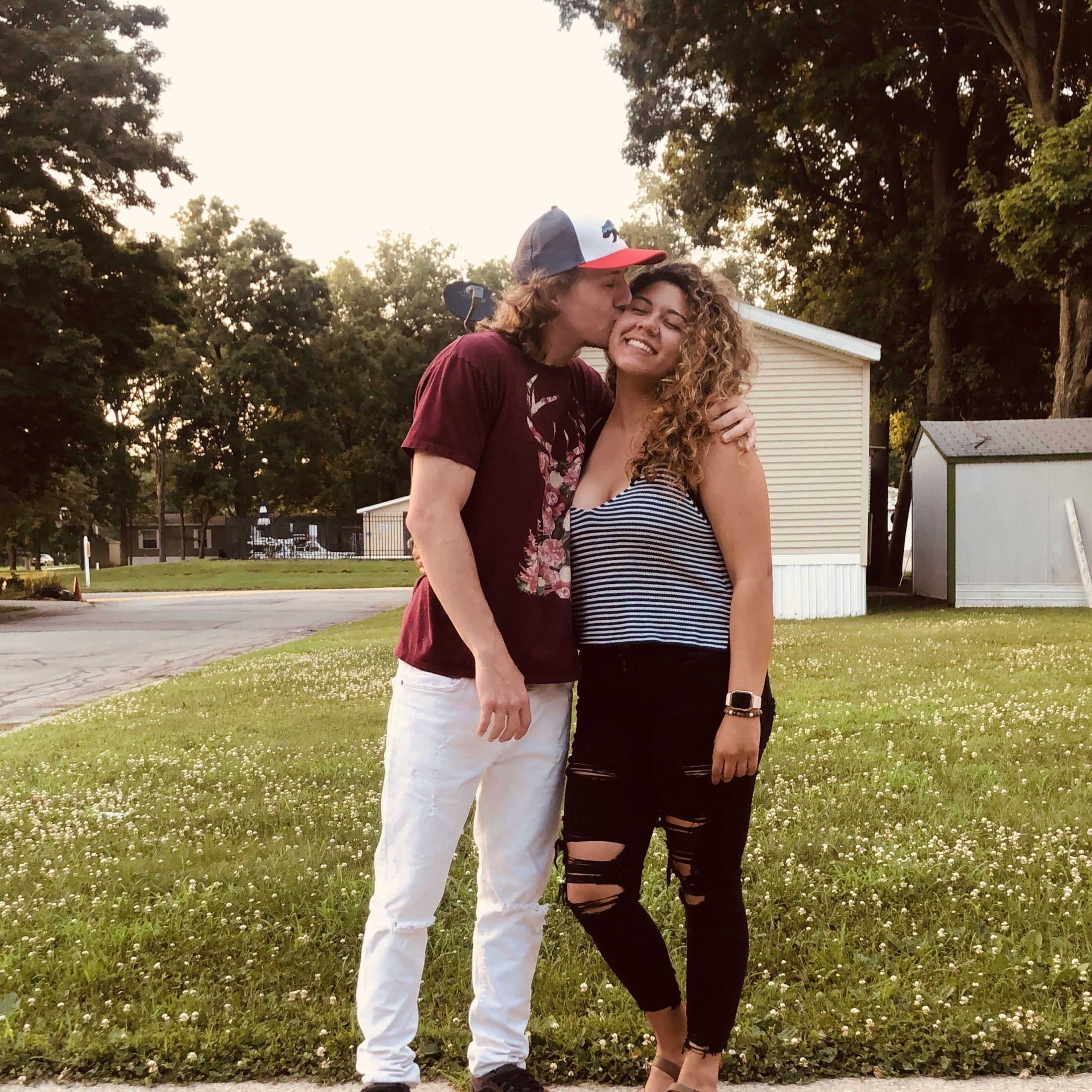 One of my favorite pictures of us, I forced him to take pictures with me since we hardly had any.