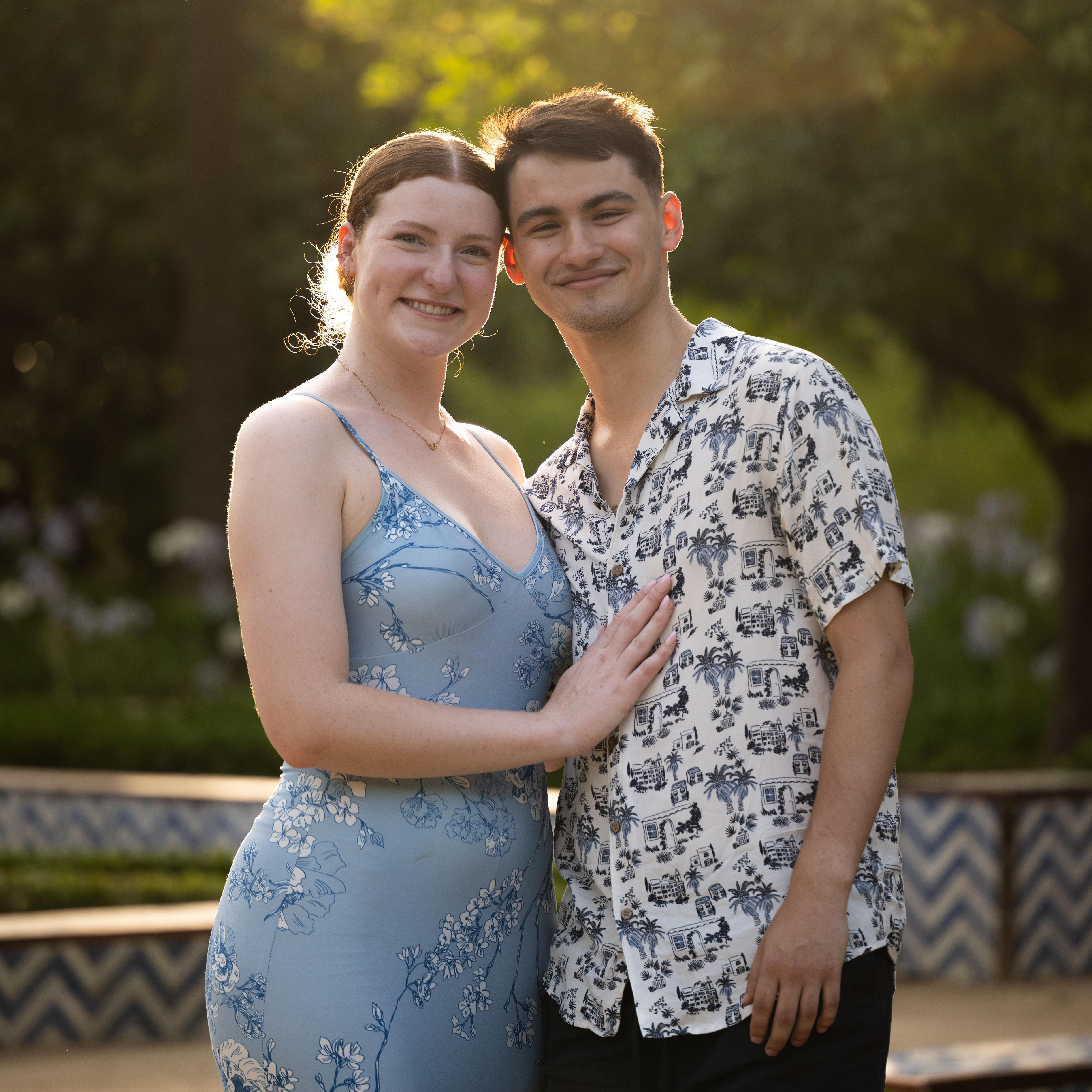 6.14.25 - Emanuel proposed to Amy in Parque de María Luisa in Seville, Spain.