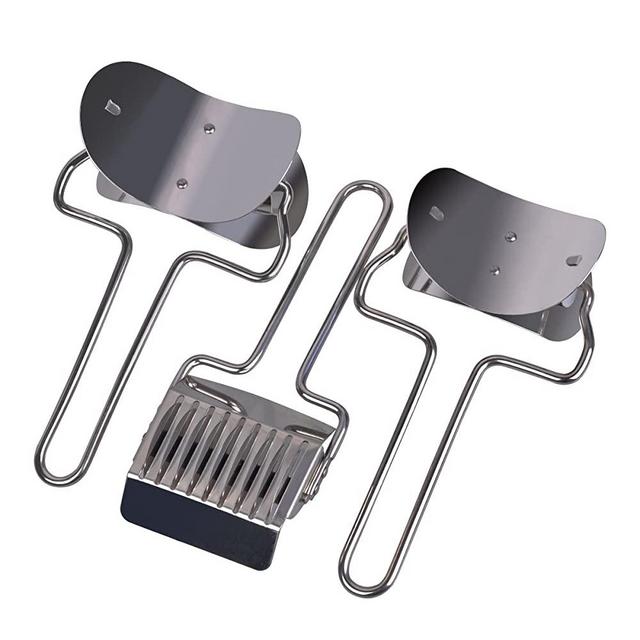 PROKITCHEN Noodle Dumpling Maker Stainless Steel Dough Press Dumpling Skin Maker Wrapper and Pasta Machine Pressing Mold Pastry Tools Kitchen Accessories(3 Pack)