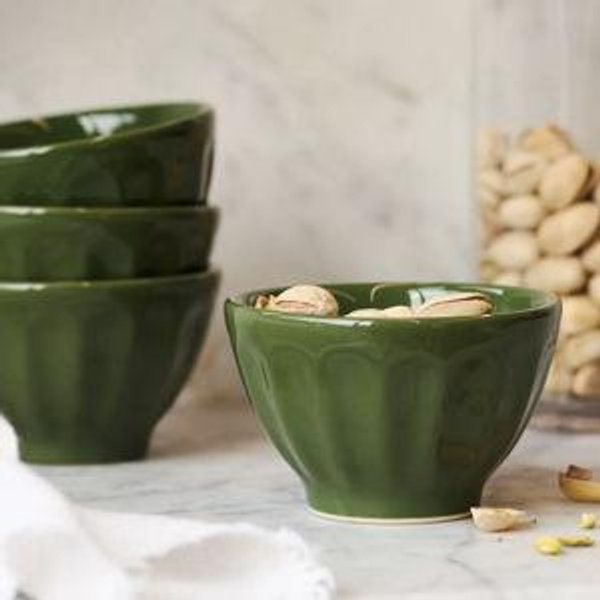 The Latte Stoneware Nut Bowls, Set of 4: Amelie Edition