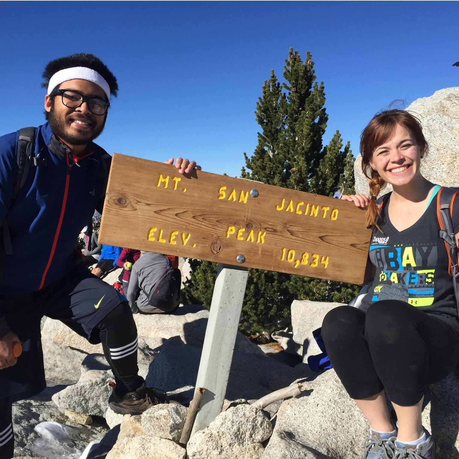 At the top of Mt. San Jacinto!