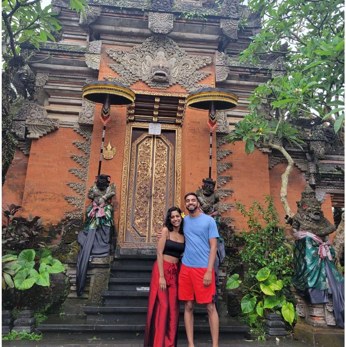 Exploring Bali before a friend's wedding