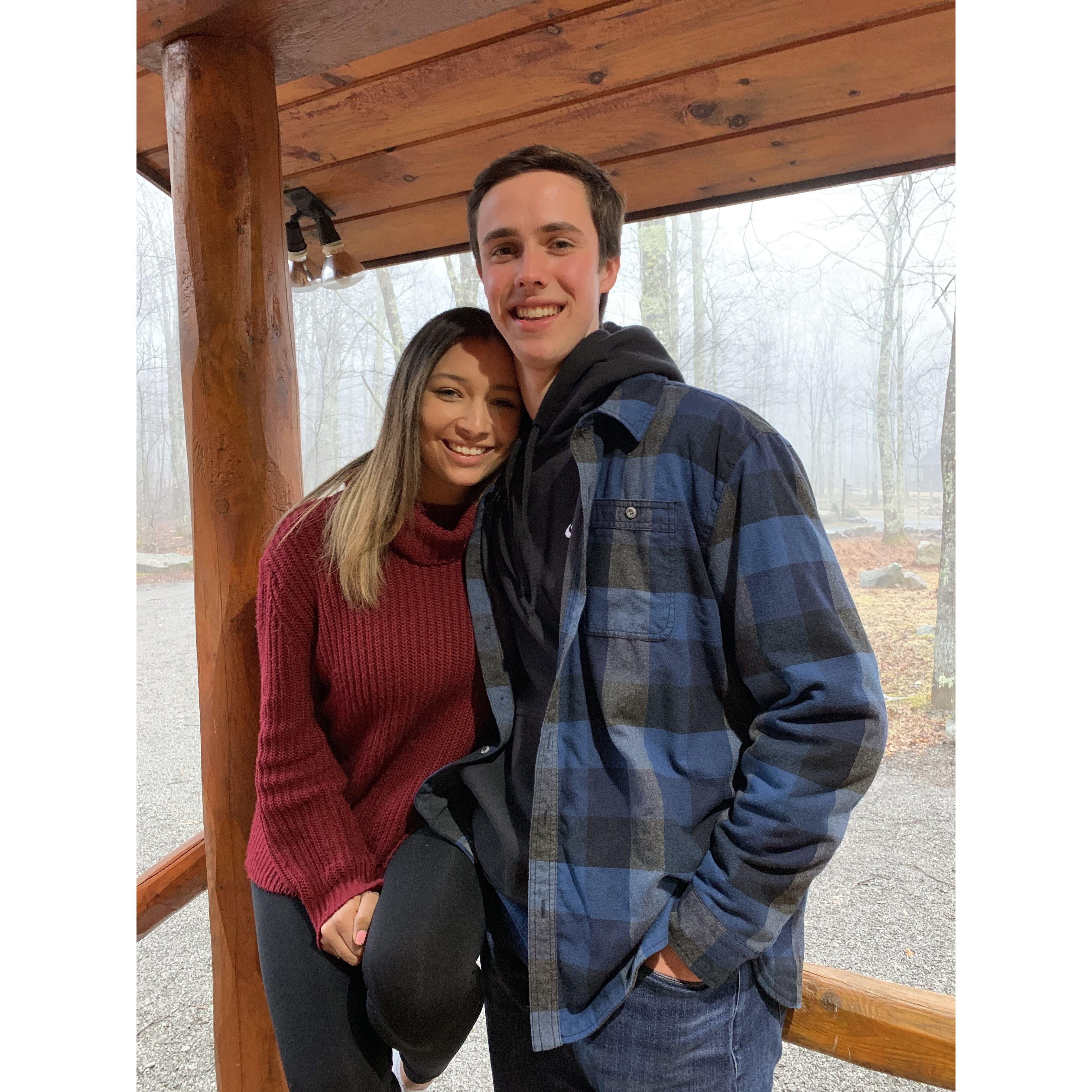 Our first photo together in 2018