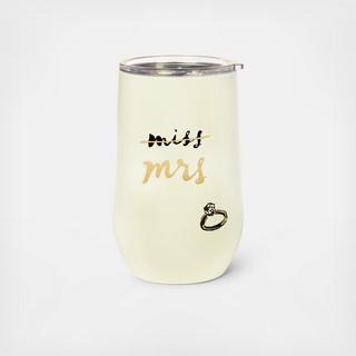 Miss to Mrs. Stainless Steel Wine Tumbler