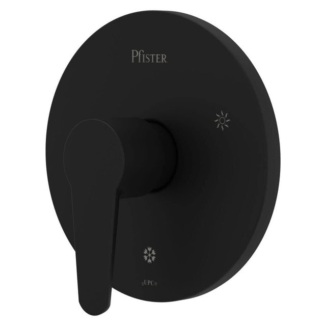 Pfister R89040B Pfirst Modern Valve Only Trim in Matte Black