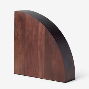 Magnetic Acacia Knife Block - Black Walnut