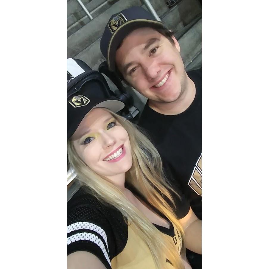 Our first Stanley Cup game. Go Knights Go!