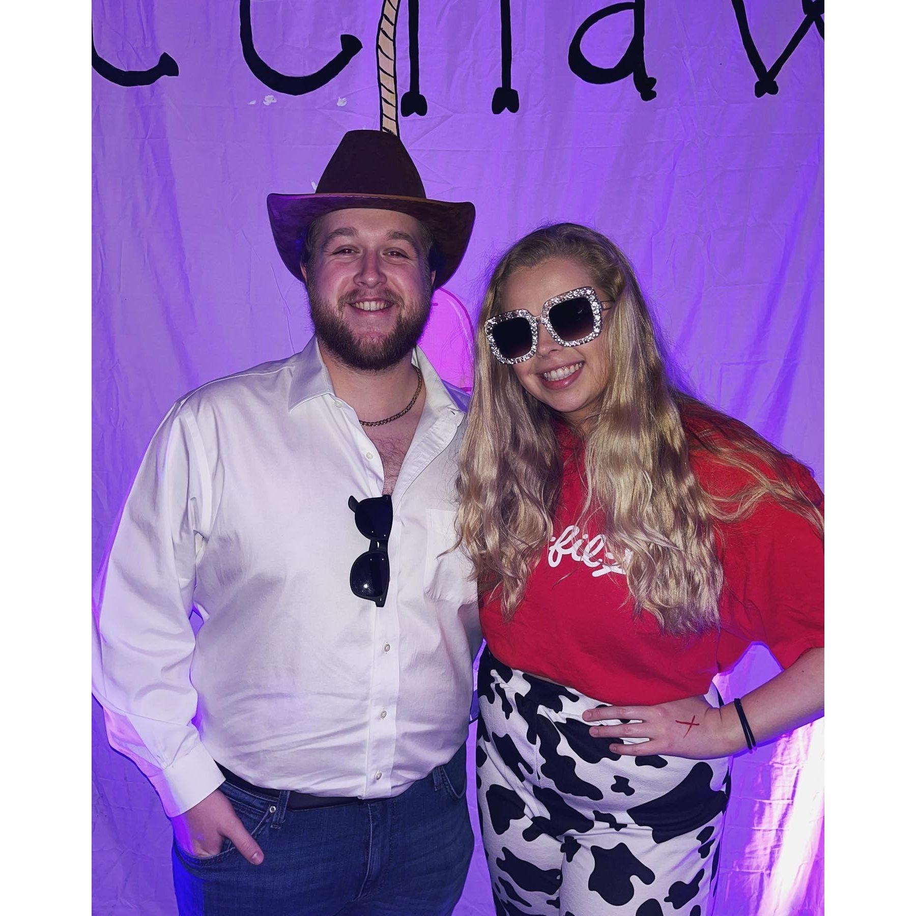 Tri Delta's winter function in 2022 had a theme of "disco cowboy"