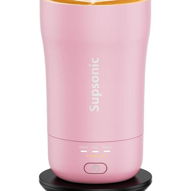 Supsonic - 14oz Heated Coffee Mug, Self-Heating Travel Mug with 3-Temp Settings, Insulated Stainless Steel Constant Temperature Heating Mug for Beverage, Smart Heating Portable Coffee Mug | S1