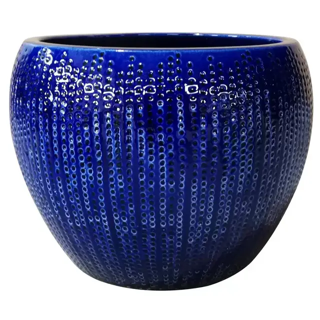 Blue Calistoga Ceramic Planter