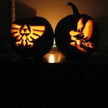 October 29, 2015: Carved pumpkins for our second Halloween together.