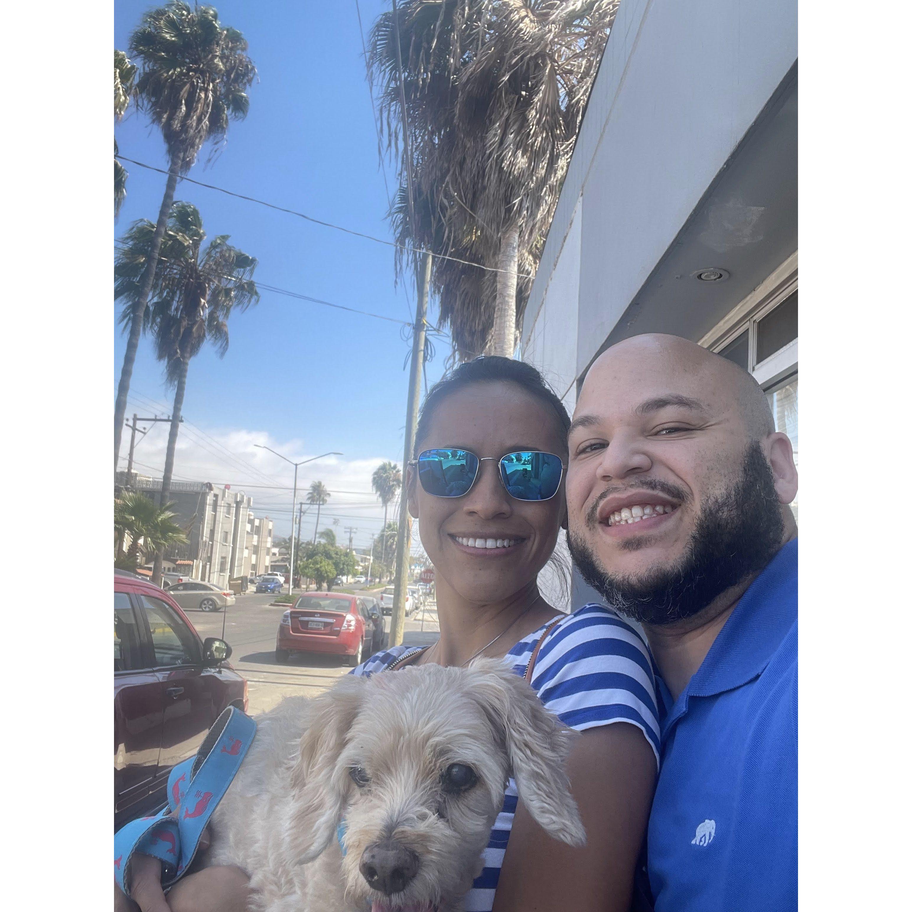 Galette, Mel, and Alex taking in the Tacos and Beer fest in Ensenada