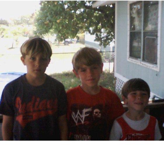 WOW, our three boys were so small and innocent. Christopher, Ricky, and Cody.