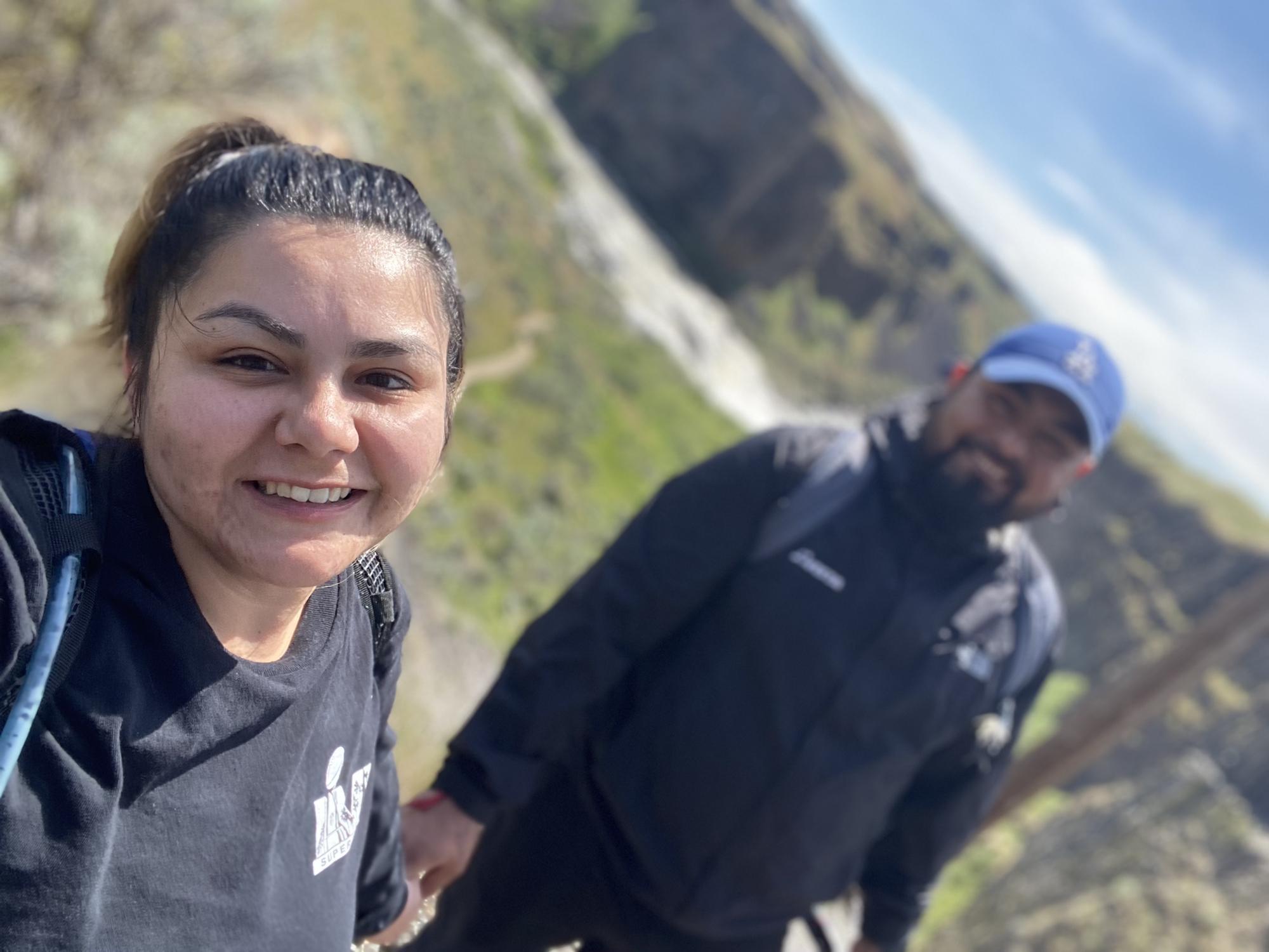 I was so tired after Cesar wanted to go fishing at the bottle of the waterfall.