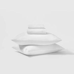 Organic Cotton Sheet Set - White, Queen - Riley Home