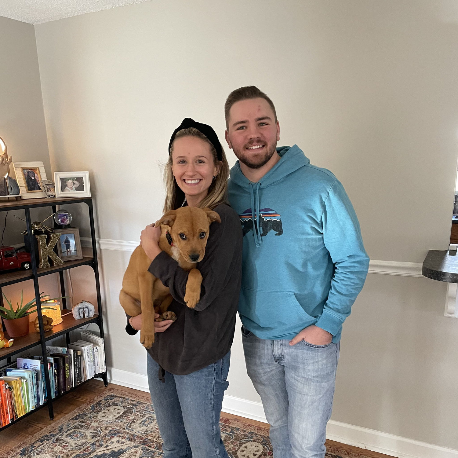 The day Sophie and Chris brought Dixie home