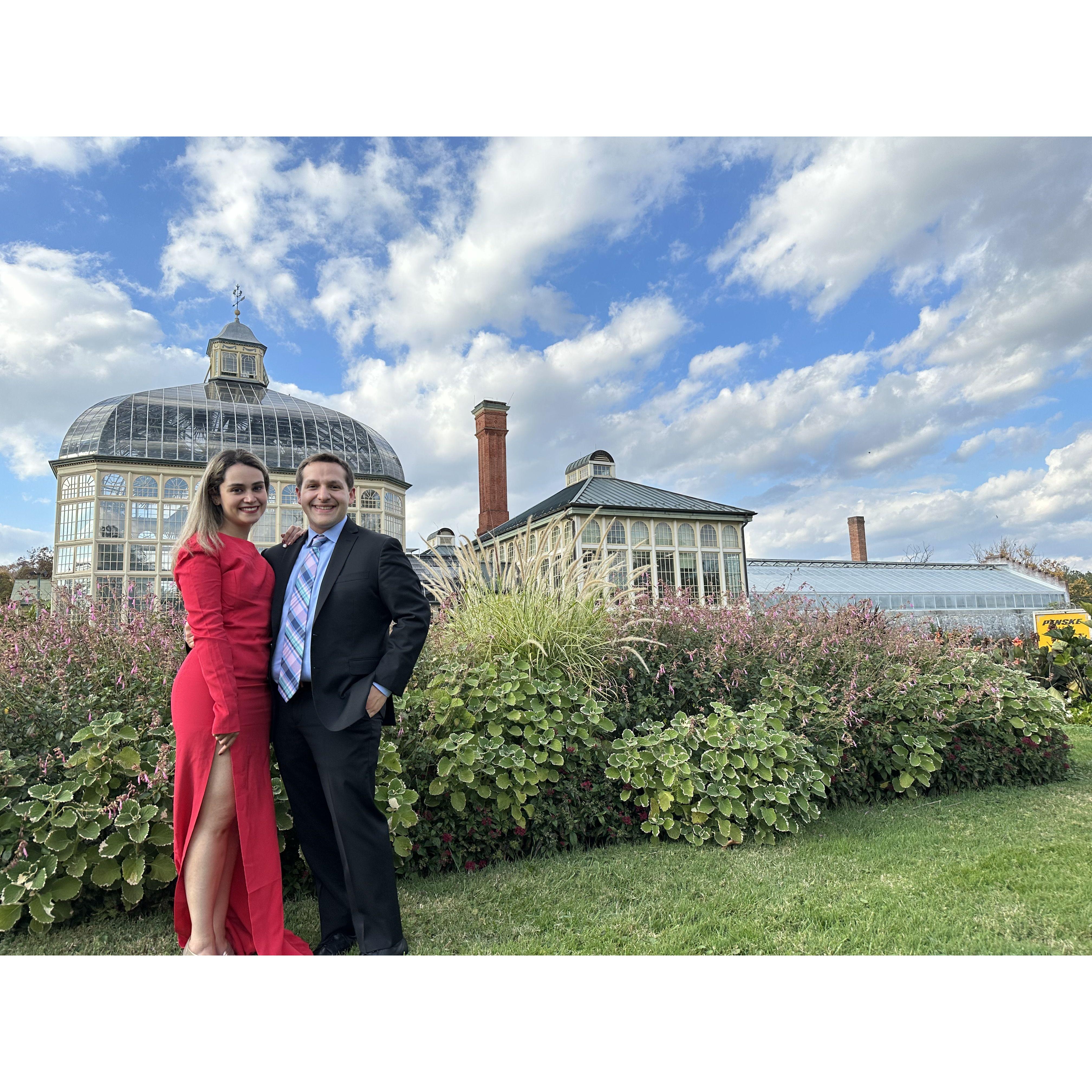 At the wedding of their good friend Mel