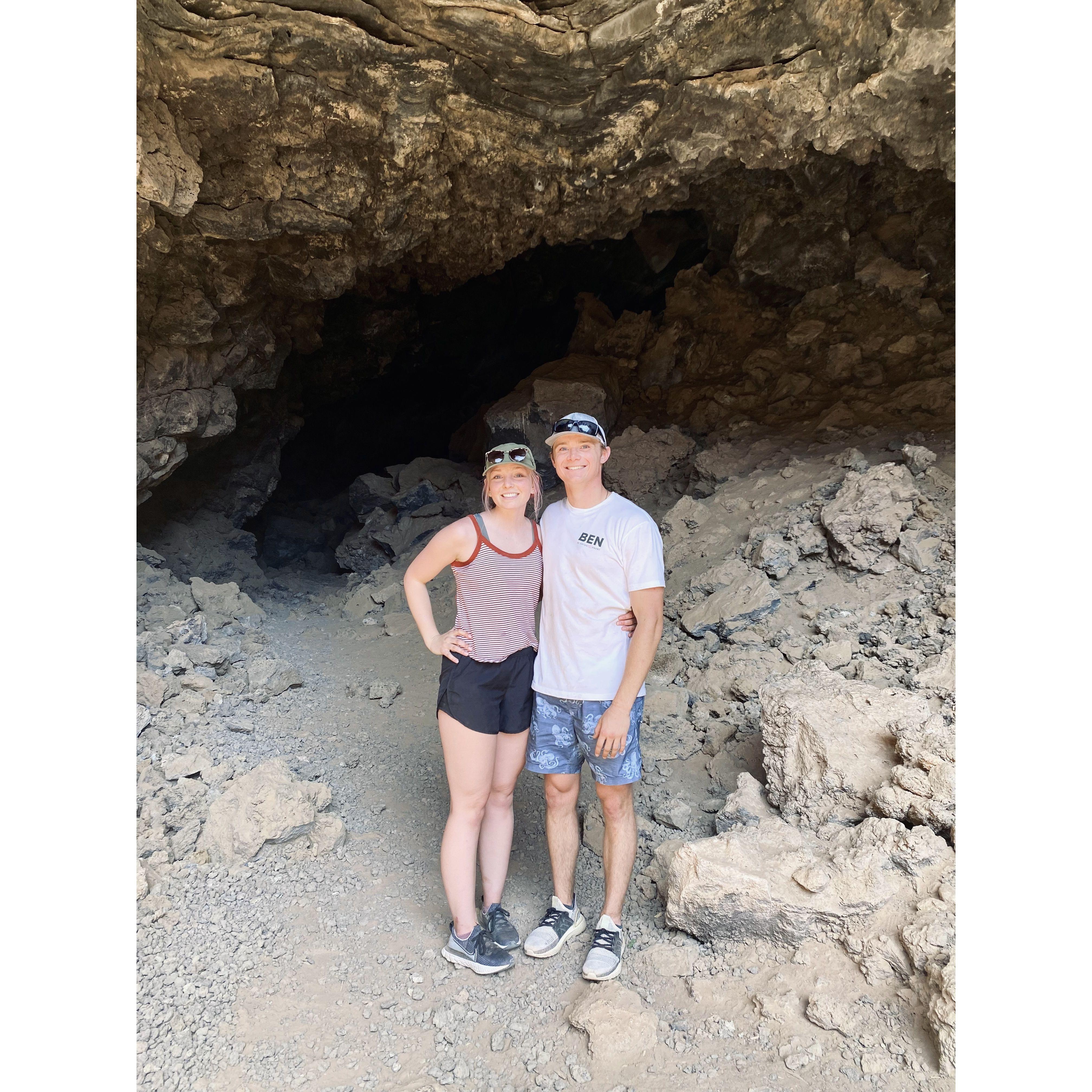 Apr 2022. Lava tube at Snow Canyon State Park, UT for Cru camping trip.