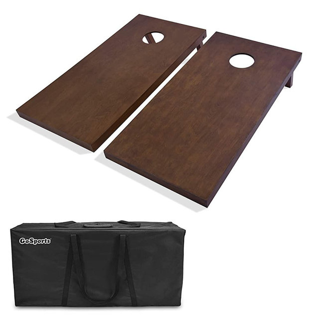 GoSports 4'x2' Regulation Size Wooden Cornhole Boards Set | Includes Carrying Case and Over 100 Color Options for Bean Bags