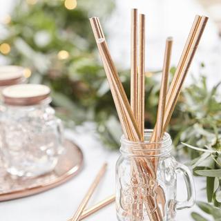 Beautiful Botanics Paper Straws, Set of 25