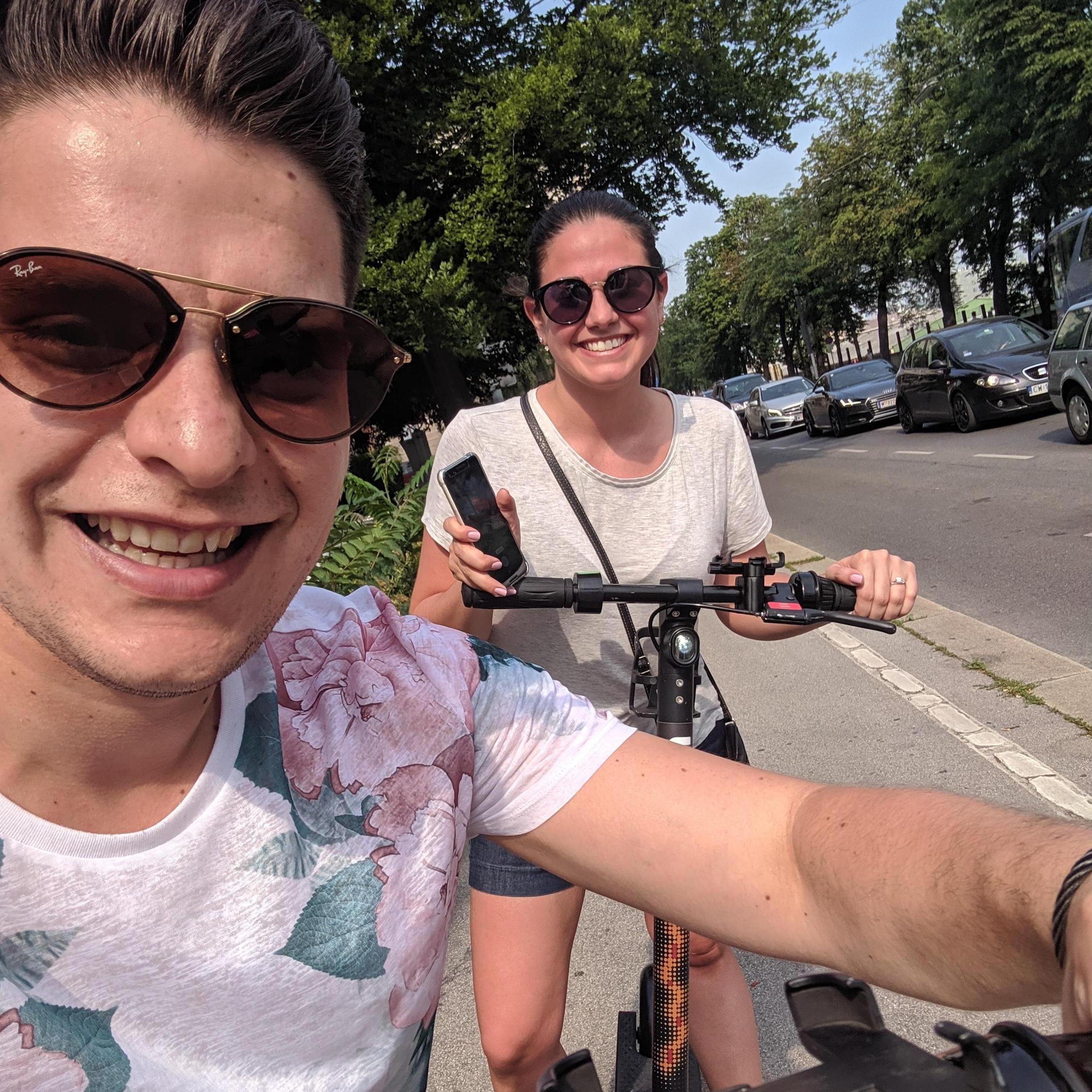 Scootering around Vienna