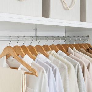 Natural Wooden Hangers Set of 20