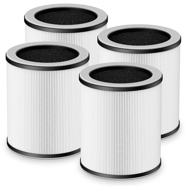 P60 Replacement Filters for TPLMB P60 Air Purifier, P60-RF, Also for Vhoiu KJ50 Air Purifier, 3-in-1 Nylon Pre-Filter & H13 Grade True HEPA Filter & High-Efficiency Activated Carbon Filter, 4 Pack