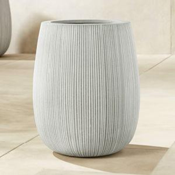 Pod Grey Cement Indoor/Outdoor Planter Large