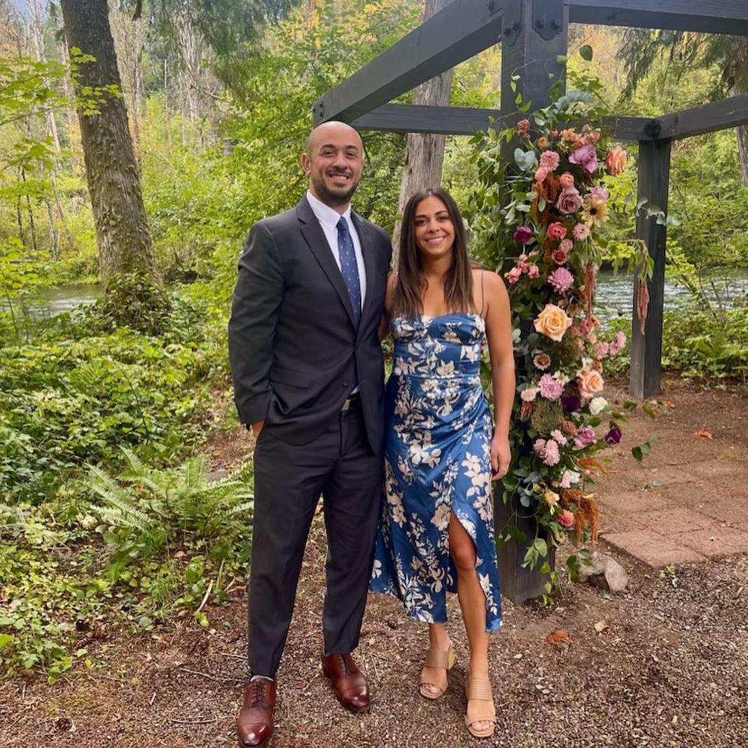 We love an outdoor forest wedding.