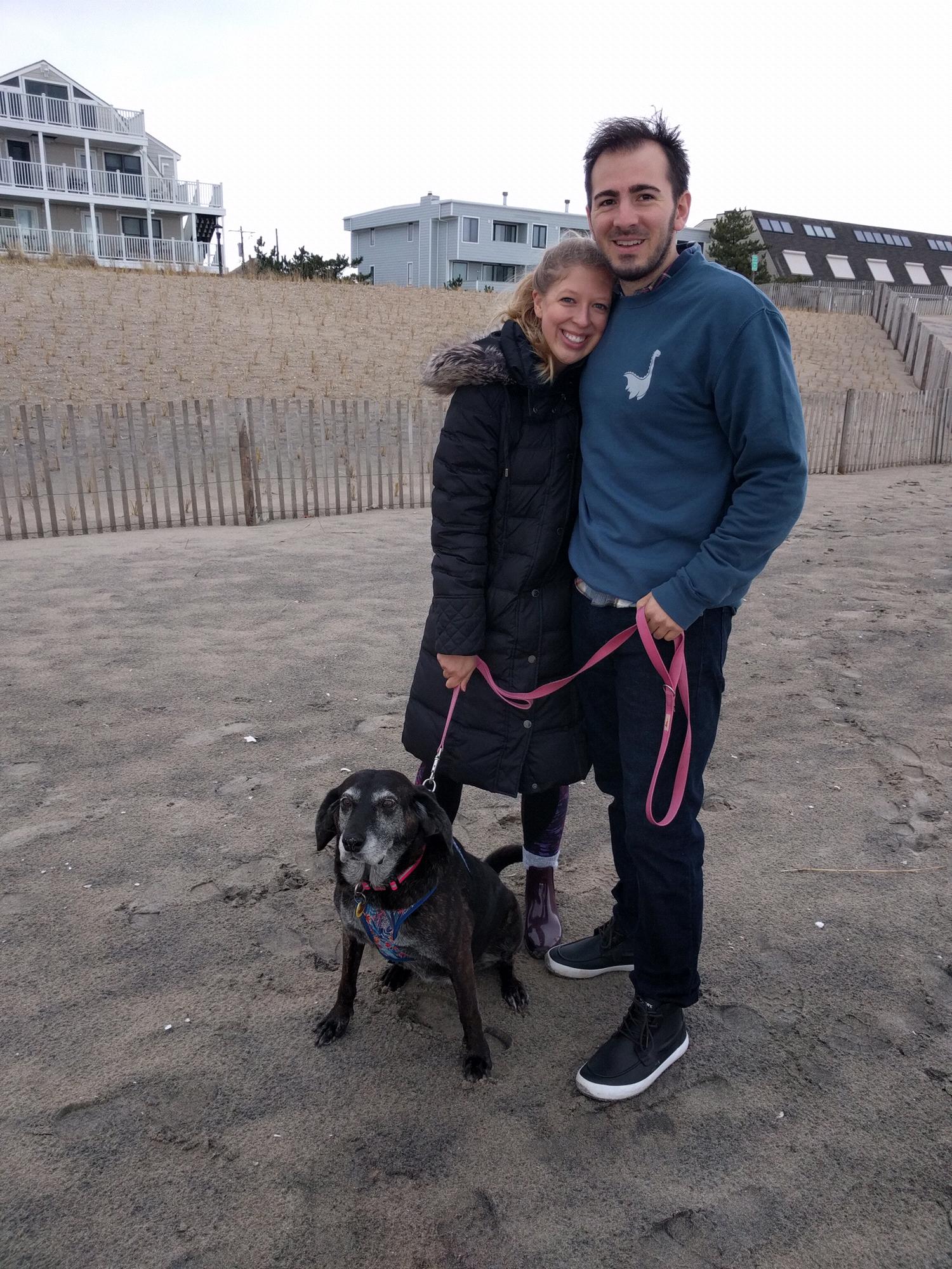 Wintery beach day to celebrate Nick’s birthday