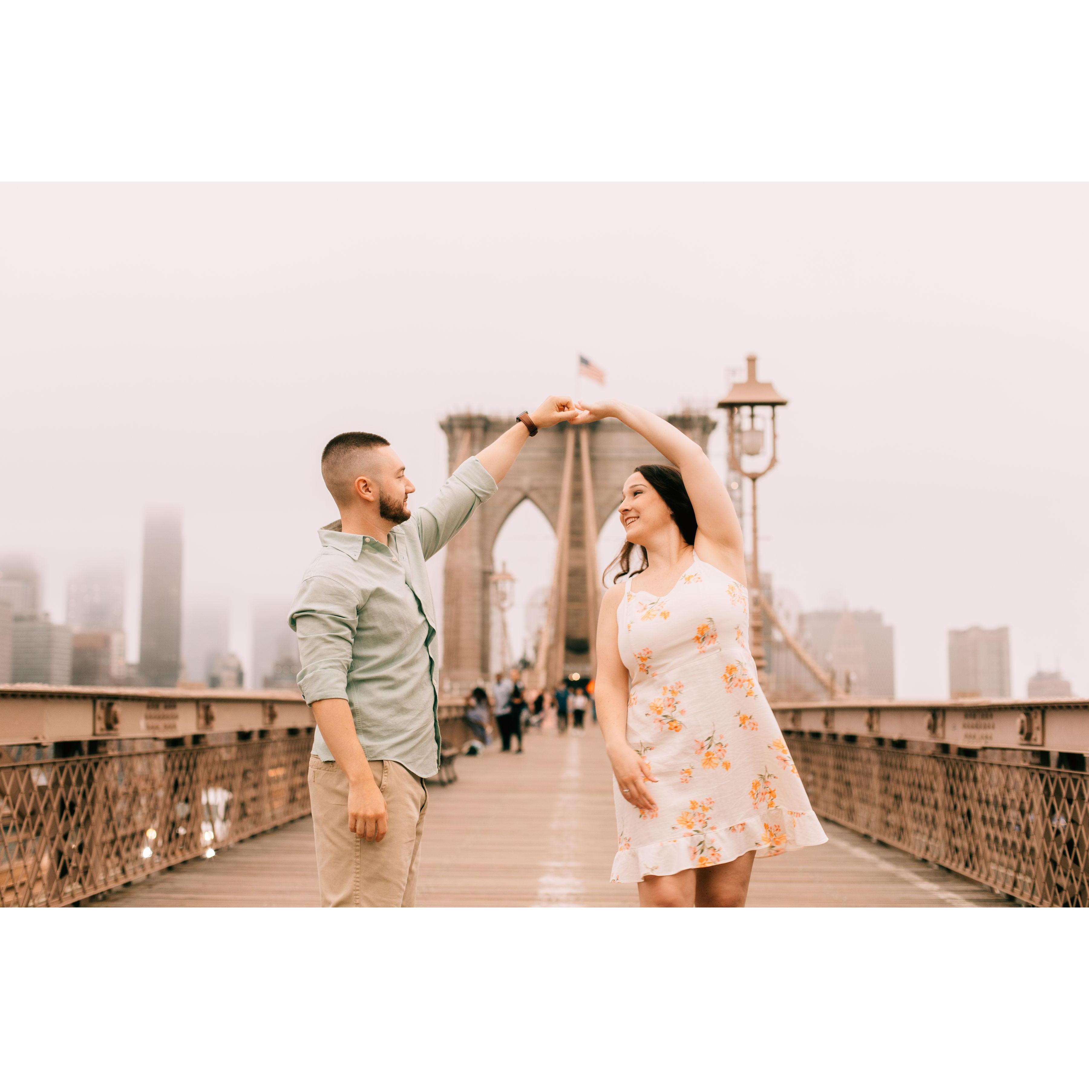 "Spin Me!"
Engagement Shoot -Brooklyn Bridge