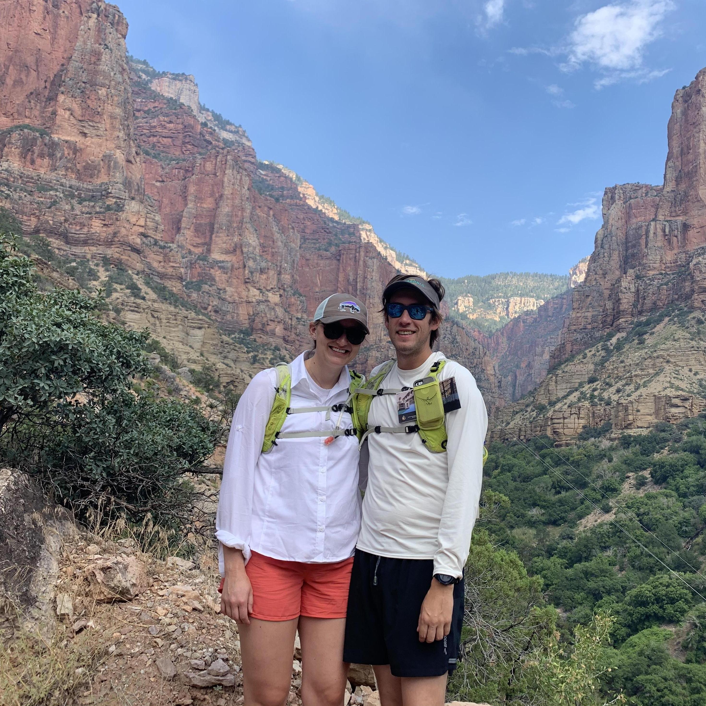 Hiking into the Grand Canyon August 2019