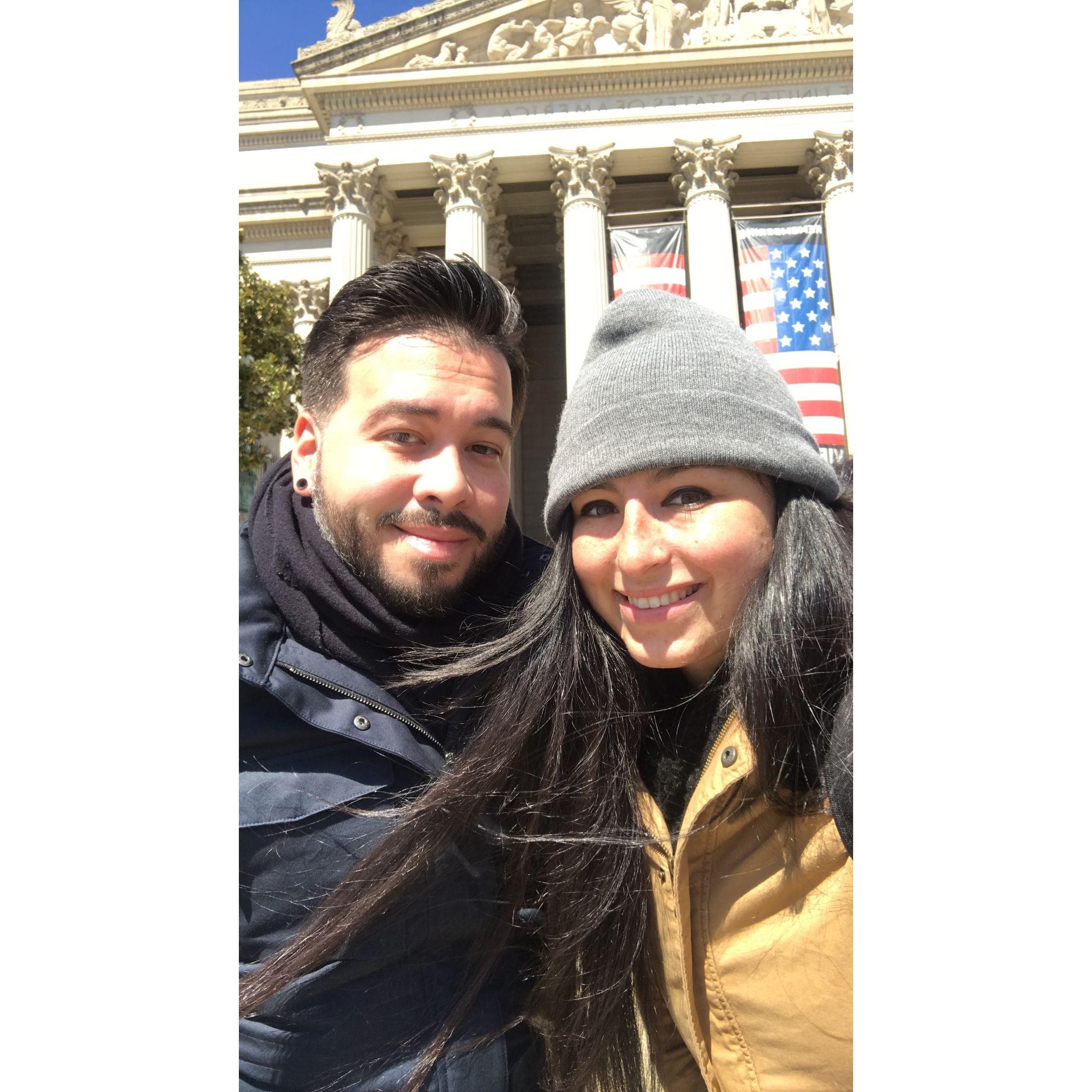 Exploring the sights in Washington D.C. for David's 30th Birthday Trip