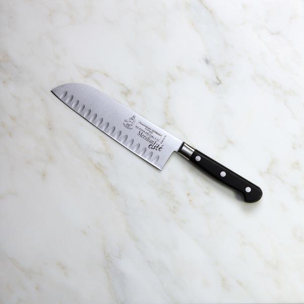 Meridian Elite Kullenschliff Santoku Knife