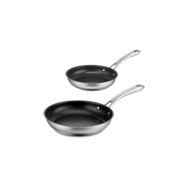 Cuisinart Classic 2pc Stainless Steel Non-Stick Skillet Set - 8322-810NS