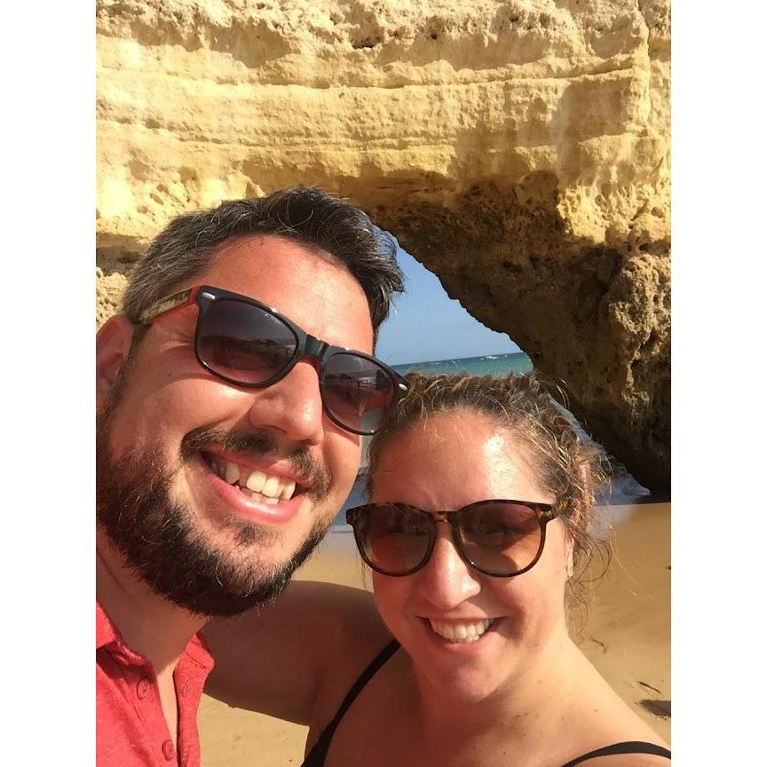 Posing in the beautiful Algarve