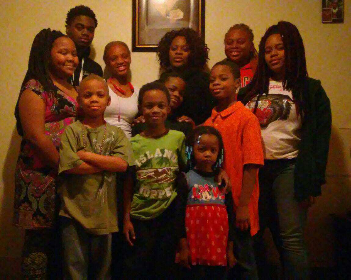 Kyla’s family (siblings and mom) during Detroit visit