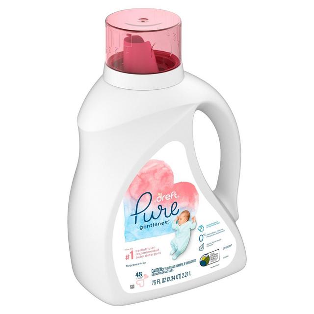 Dreft Pure Gentleness Fragrance Free Baby Liquid Laundry Detergent - 75 fl oz