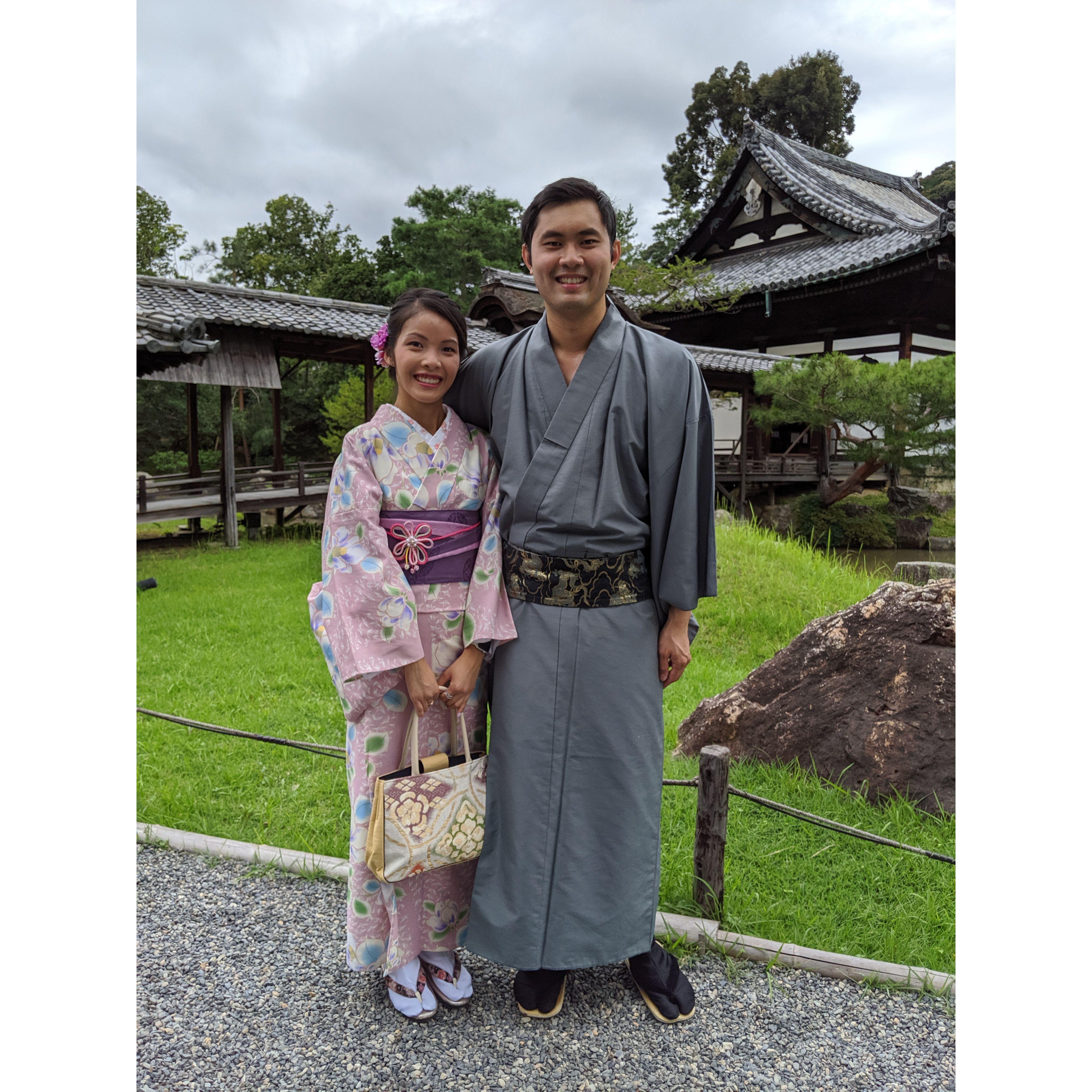 Dressing up in Kyoto!